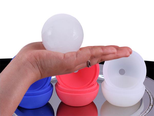 Silicone Sphere Ice Mold,Round Ice Cube Mold, Reusable Ice Ball Maker -  purple