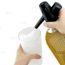 BarConic® Soda Siphon - Glass w/Gold Mesh - 1 Liter