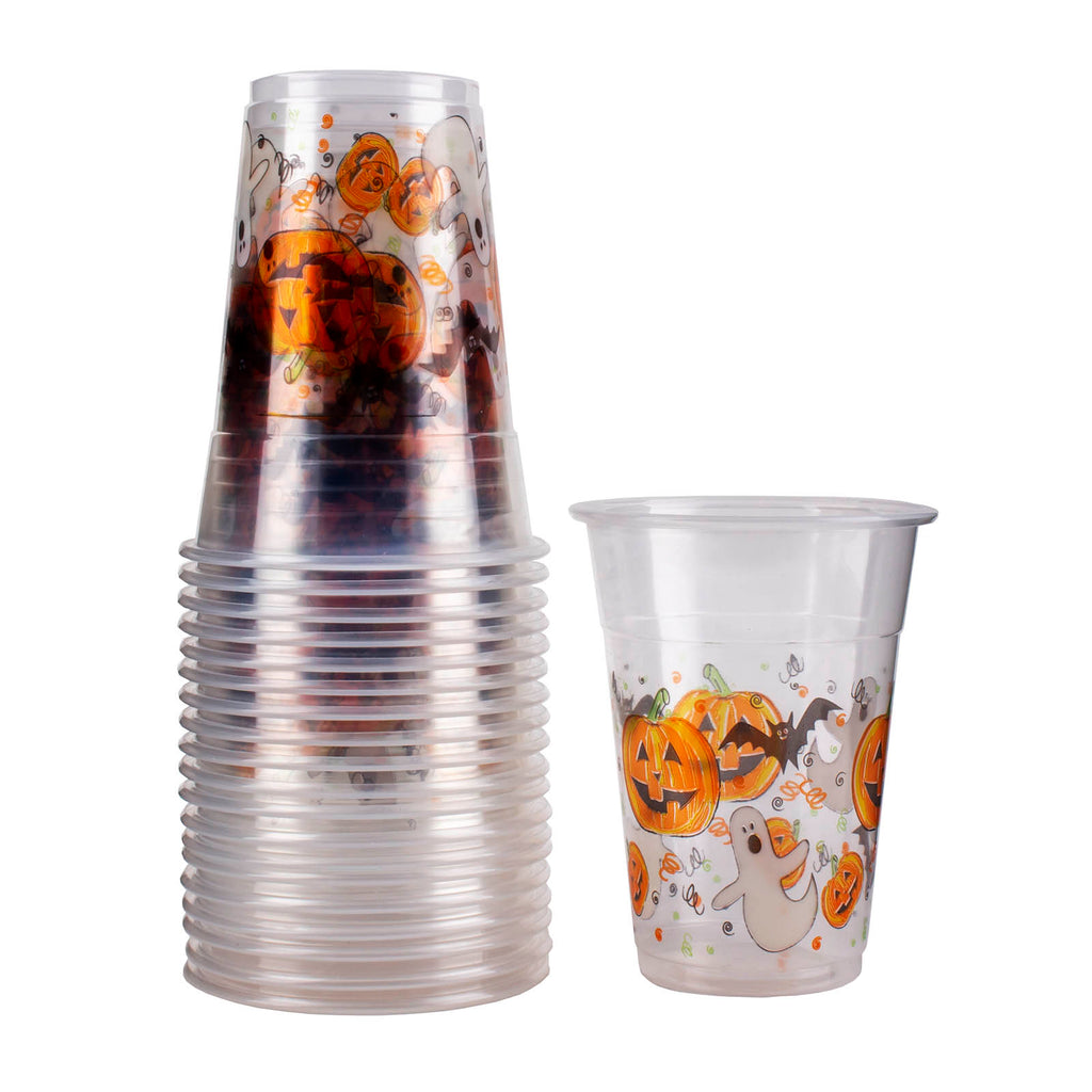 Witch HALLOWEEN PARTY CUPS Witches Disposable With Lids and Straws Drinking  