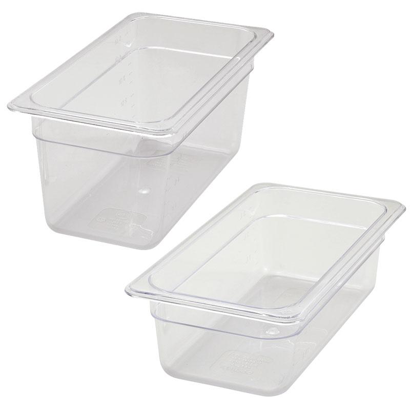 1/3 Size Clear Polycarbonate Food Pan (Various Sizes)
