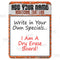 9" x 12" Dry Erase Specials Sign