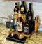 Counter Caddies™ - STAINED Finish - 12" STRAIGHT - Liquor/Wine Bottle Display