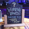 Tabletop Sign with Removable Chalkboard