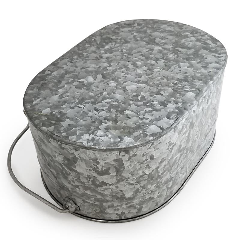 Galvanized Table Caddy - Oval