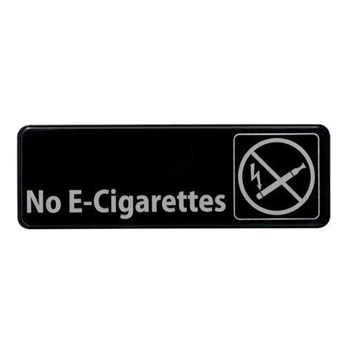 "No E-Cigarettes" Sign - 9" x 3"
