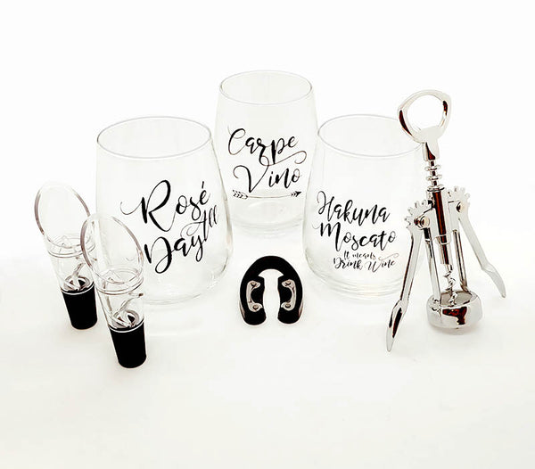 Wine Gift Set for Her - 7 piece