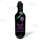 Wine O' Clock Wine Bottle Cooler with Strap