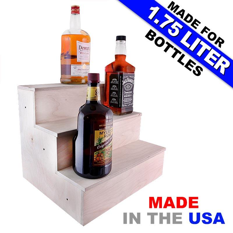 Wooden best sale alcohol shelf