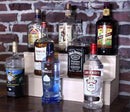 Wooden Liquor Bottle Shelves - Handcrafted in the USA - 3 Tier - Natural - Size Variants