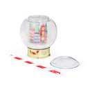 Winter Village Confetti Snow Globe Cup - Lid & Straw - 14oz