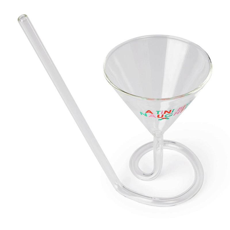 Martini Sipper W/ Built in Straw - Tini Bit Naughty - 4oz