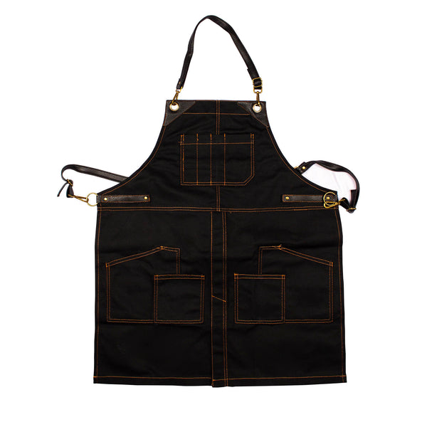 BarConic® Cross-Back Apron with Leather Straps