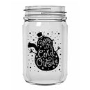 BarConic Christmas Collection -  Mason Jar Glassware-  12 ounce - Several Design Options