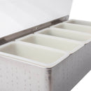 BarConic® Hammered Stainless Steel Condiment Holder - 5 Pint