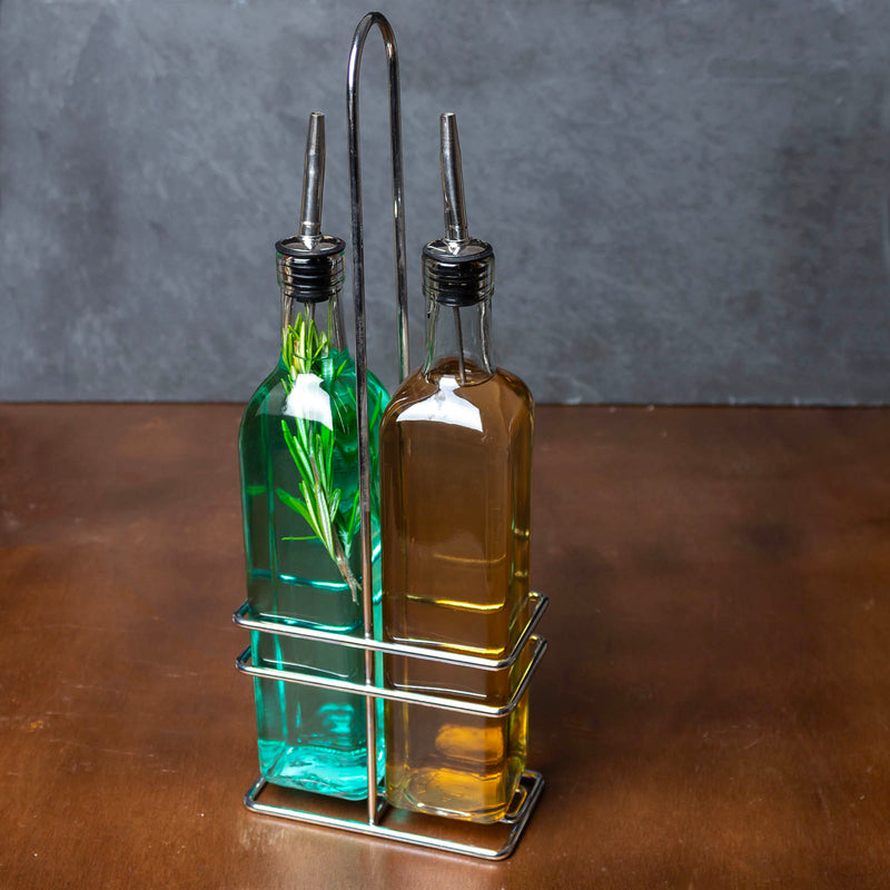 BarConic® Square Glass Bottle Wire Rack / Holder - 16oz Bottles