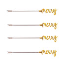 4 Piece "Merry" Cocktail Picks - Option of Silver or Gold Color
