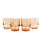 BarConic® Diamond Pattern Stackable Pineapple Glasses - Set of 4