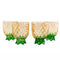 BarConic® Diamond Pattern Stackable Pineapple Glasses - Set of 4