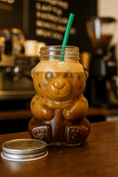 BarConic® Teddy Bear Mason Jar w/ Metal Lid
