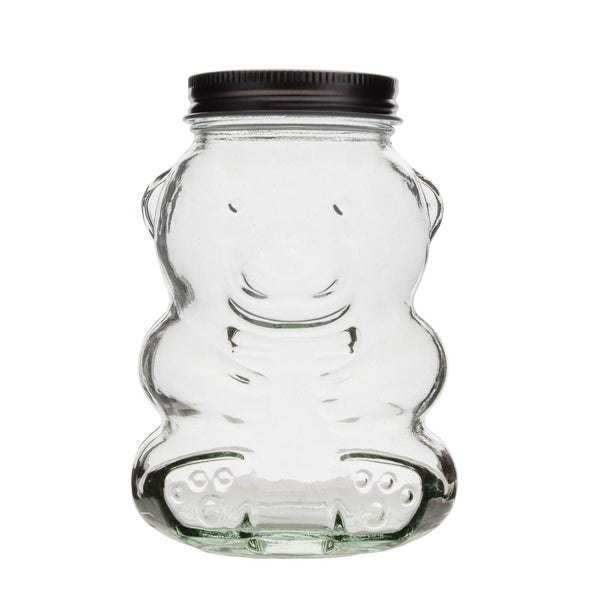 BarConic® Teddy Bear Mason Jar w/ Metal Lid