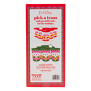 Packaged product with festive design and text on a white background