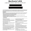 BarConic® LED Liquor Bottle Display Shelf Warranty 