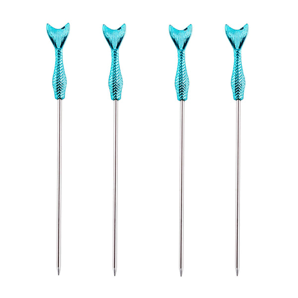 Mermaid Tail Cocktail Pick - Set of 4 - BarConic® – Bar Supplies