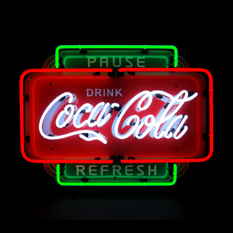 Neon Sign - COCA-COLA Pause Refresh