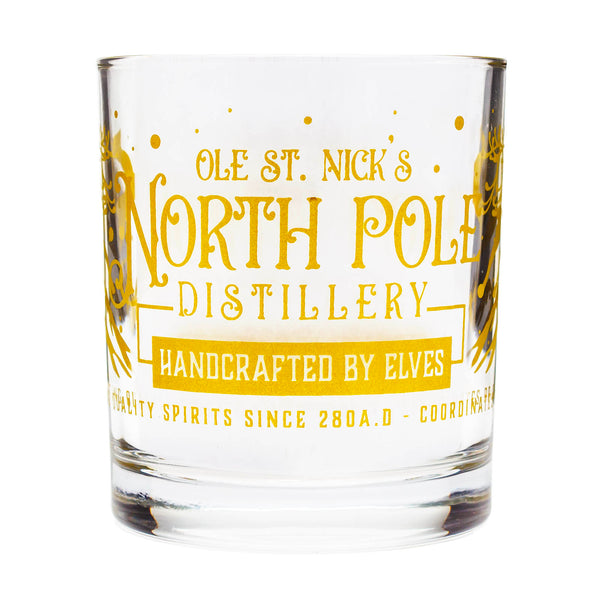 North Pole Distillery Christmas Cocktail Glass - 10 ounce