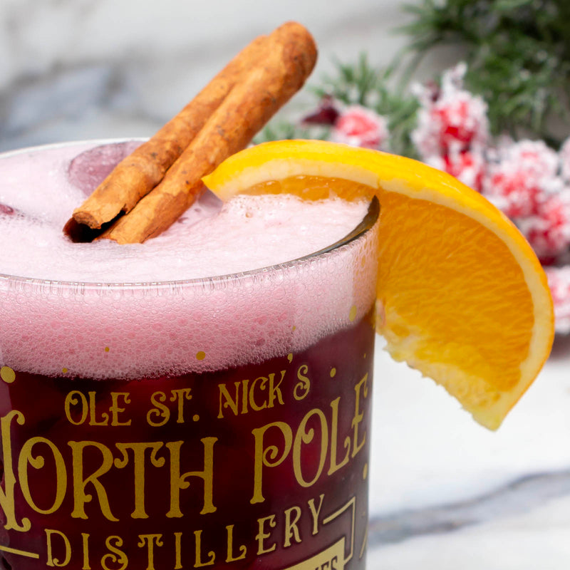 North Pole Distillery Christmas Cocktail Glass - 10 ounce