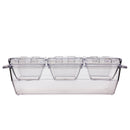 Condiment / Garnish Station w/ 3 inserts and Lids