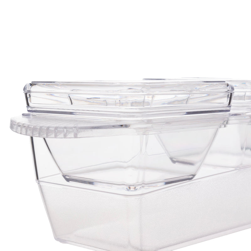 Condiment / Garnish Station w/ 3 inserts and Lids