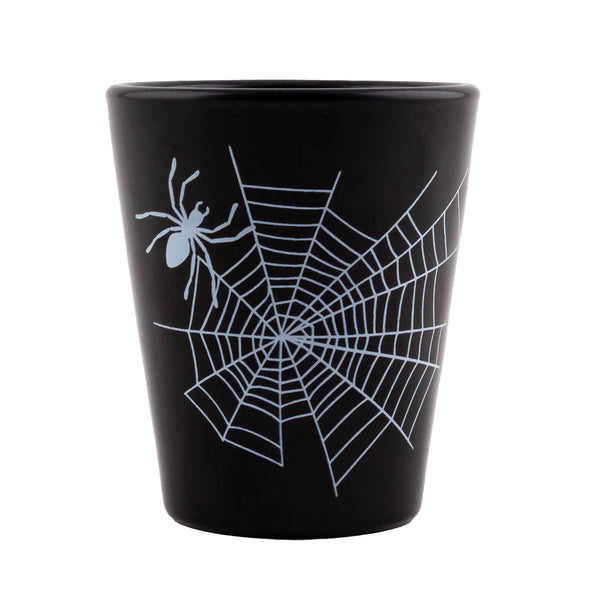 Spider Web Halloween Shot Glass