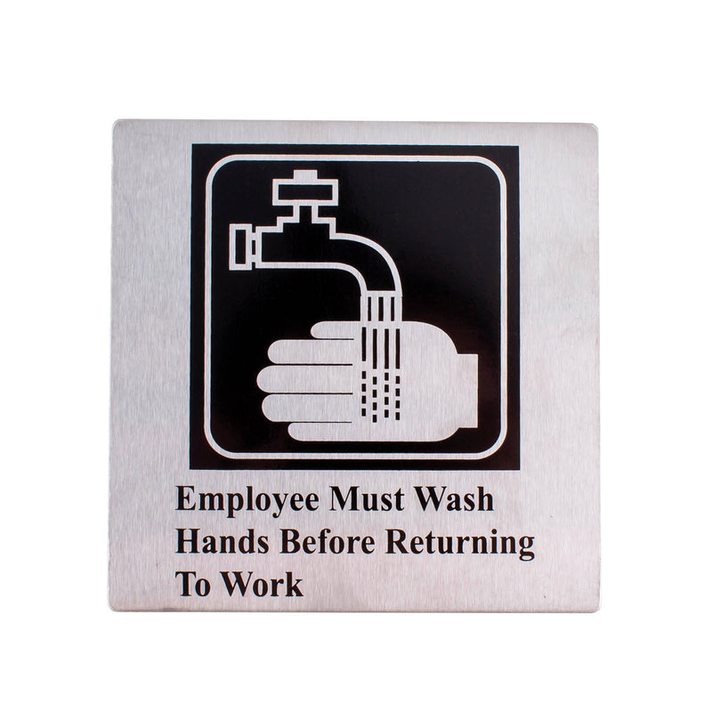 Employee Must Wash Hands Sign