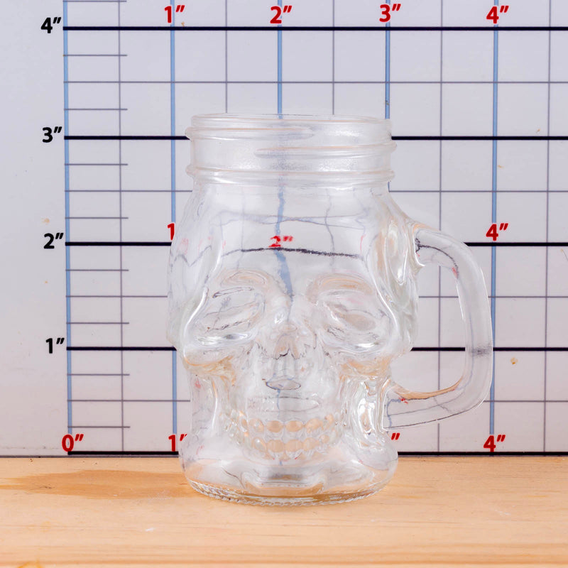 BarConic® Skull Mason Jar w/handle - 4 ounce