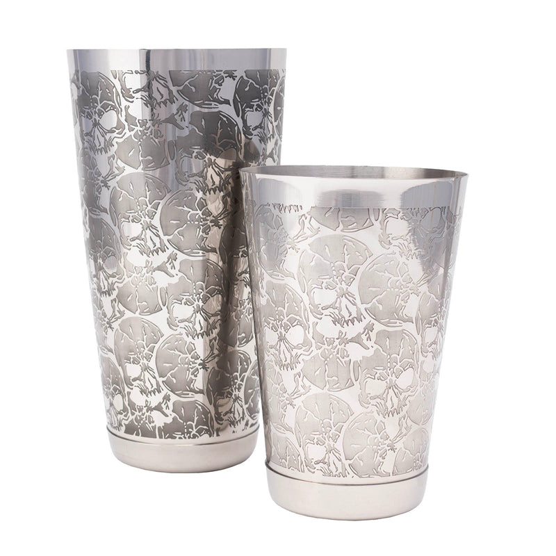 BarConic® Skull Etched Design - Shaker Set - 18oz & 30oz