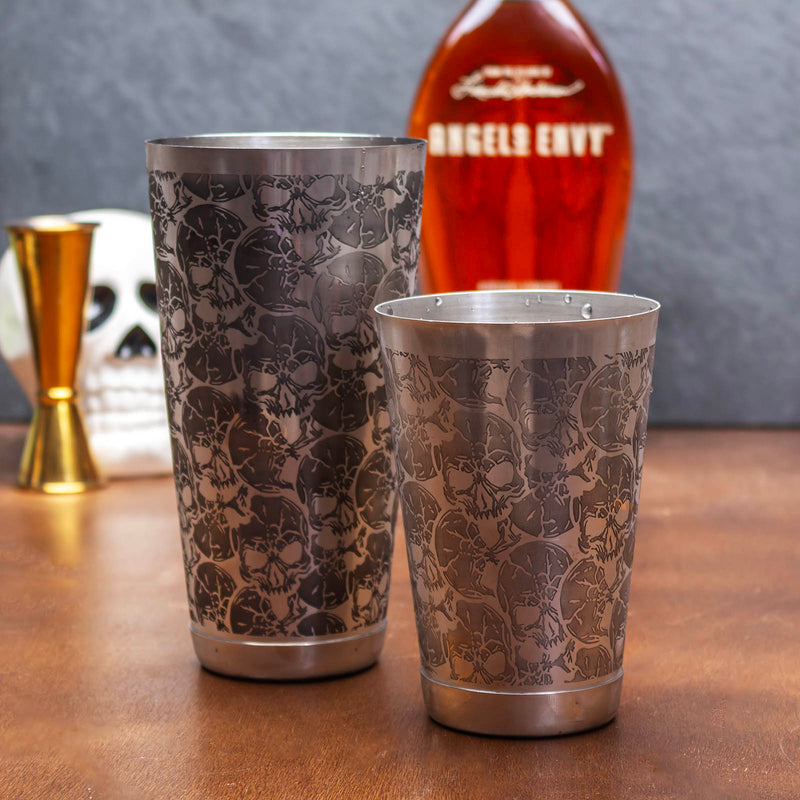 BarConic® Skull Etched Design - Shaker Set - 18oz & 30oz