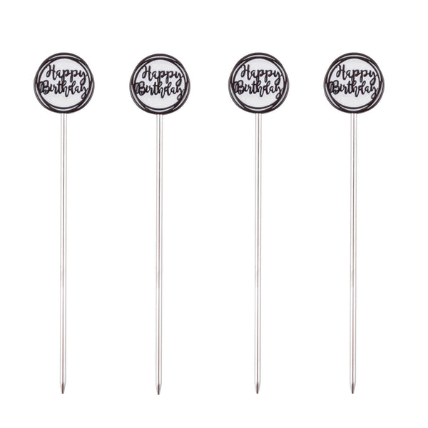 Happy Birthday Cocktail Pick -Set of 4 - BarConic®