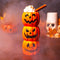 Triple Jack O'Lantern Ceramic Tiki Mug 