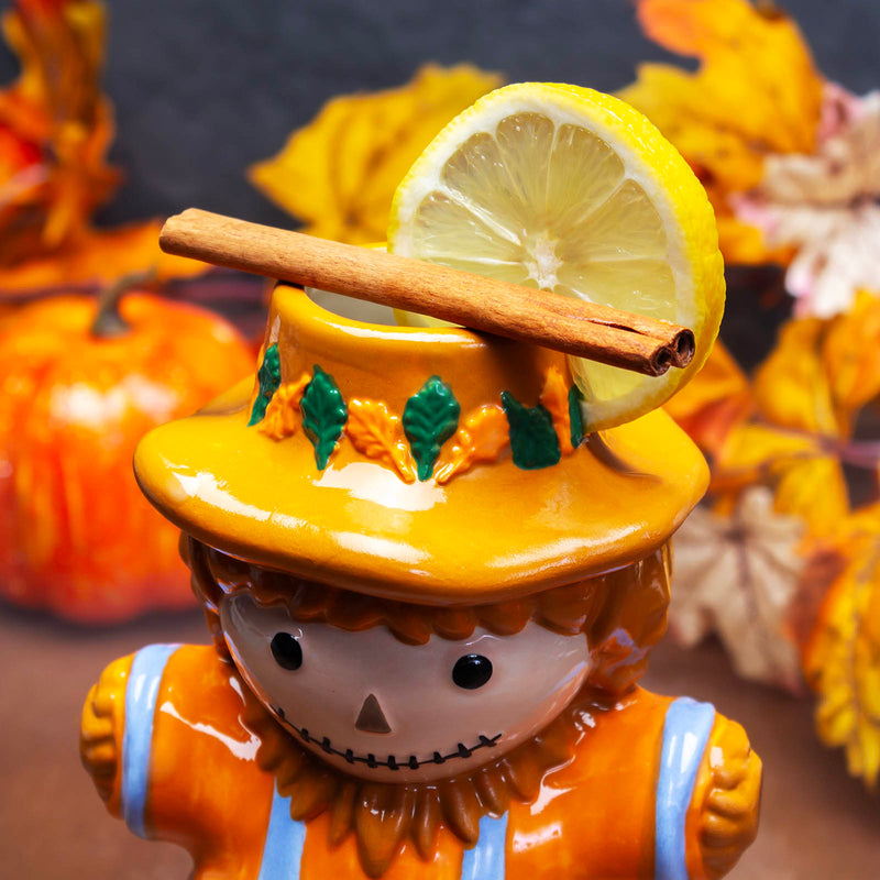 ceramic scarecrow tiki mug 