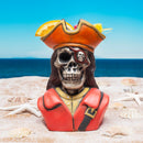 ceramic skeleton pirate tiki mug 