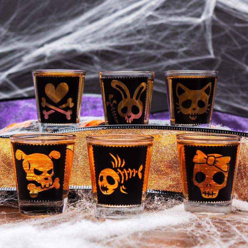 Cutesy Skulls 1.5oz Shot Glasses
