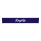 Blue bar mat with 'Daytrip' logo on a white background