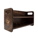 Wooden Egg Holder for 2 Dozen Eggs Dark Walnut Stain With Laser Engraving Local Egg Dealer Handcrafted in the USA empty