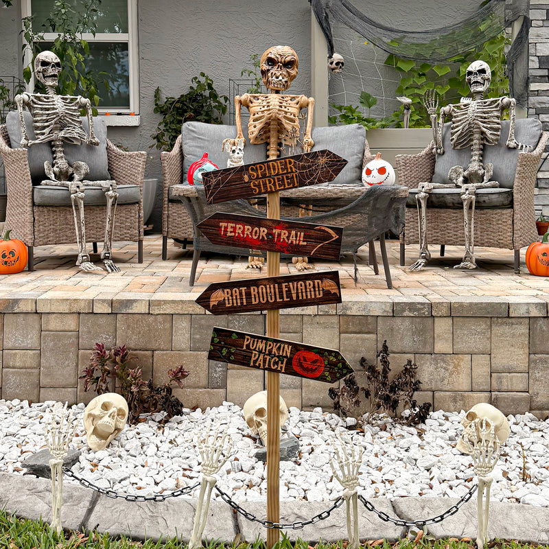 Halloween Wood Arrow Signs - 6 Designs Options
