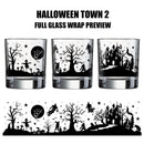 Halloween Town Theme Whiskey / Cocktail Glasses