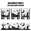 Halloween Town Theme Whiskey / Cocktail Glasses