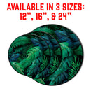 Tropical Green Leaves Design Lazy Susan - 3 Different Sizes
