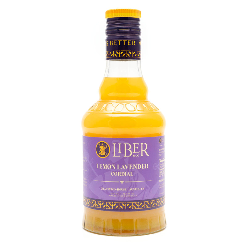 Liber & Co. Cocktail Syrup - 375mL Bottle - Lemon Lavender