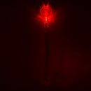 Red light bulb on a black background